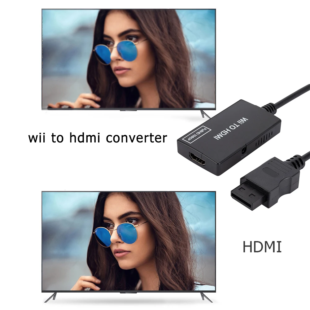 Преобразователь HD 720P/1080P WII в HDMI-совместимый с кабелем и аудиоразъемом 3 5 мм для HDTV