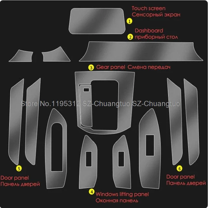 

Φ для Mazda CX5 защитная пленка Tpu 2017-2023, аксессуары для подъемной панели салона автомобиля, приборной панели, дверей, окон