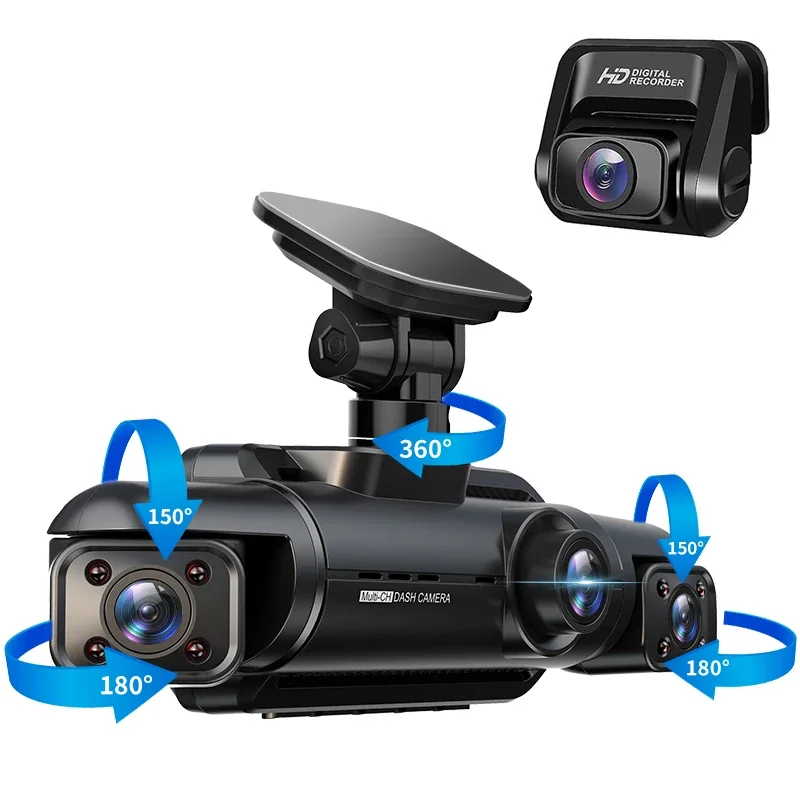 видеорегистратор 4-канальная камера FHD1080P с Wi-Fi и ИК-регулируемым объективом для