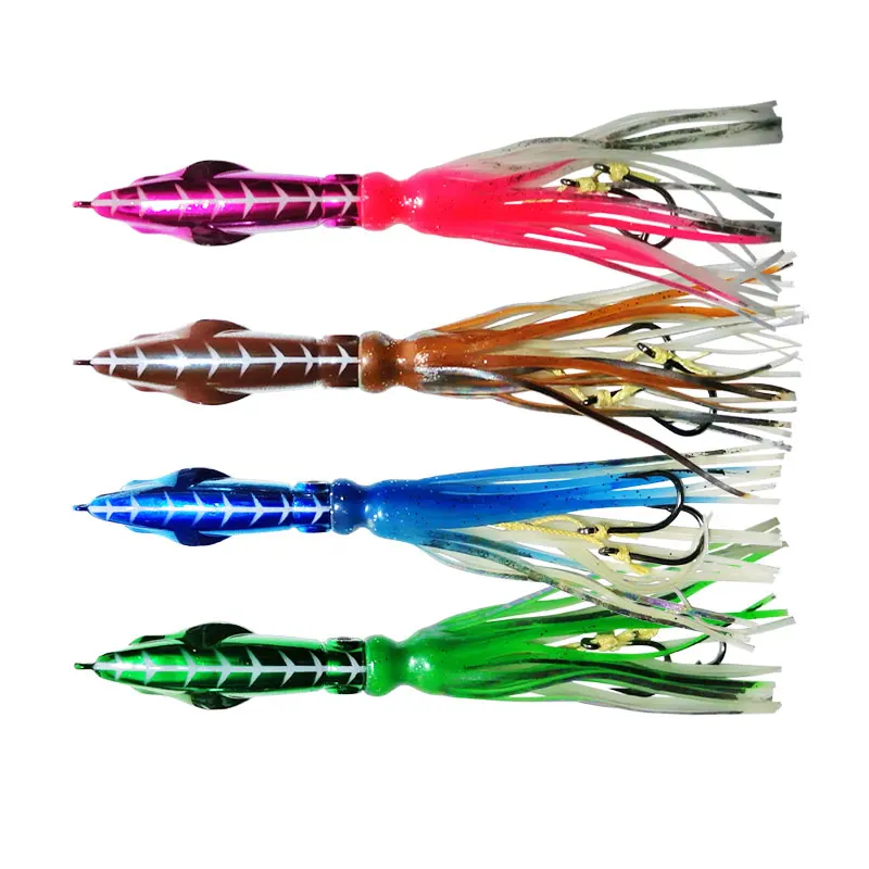 AS 1PC Inchiku Metal Head Slow Pitch Jig 60g100g120g150g200g Wire Bait Octopus Skirt Fishing Jigging Lure Artifial Pesca Leurre