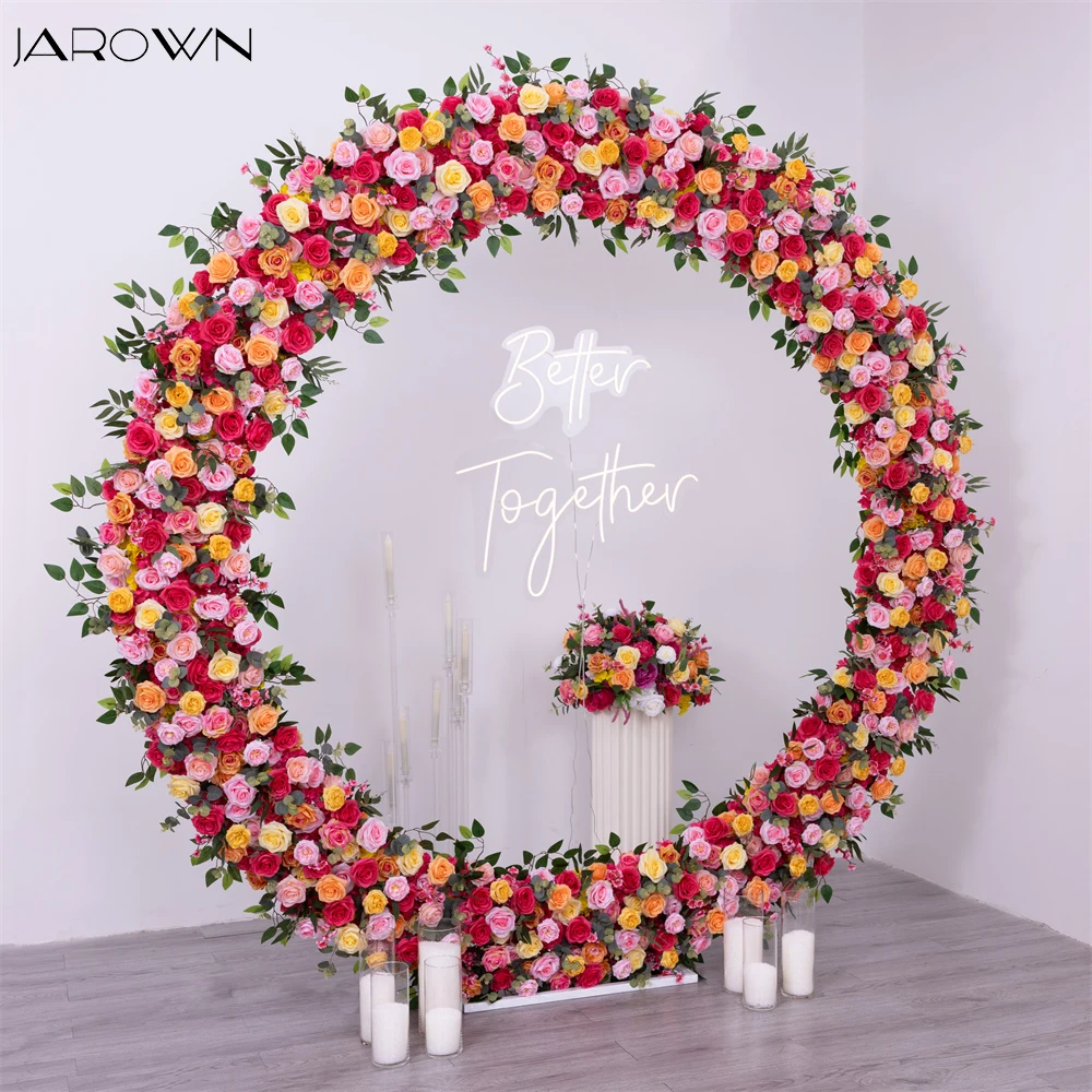 Украшение для свадебной вечеринки цветные розы на заказ цветочный шар круг