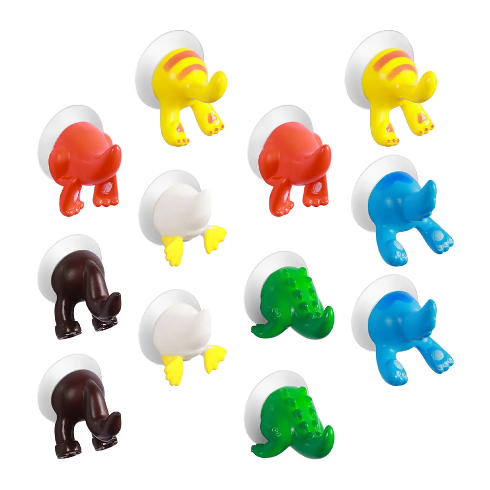 

Hooks Hook Wall Animal Hanger Suction Tail Coat Holder Towel Hangers Cup Clothes Decorative Key Cartoon Duty Heavy Robe Clothing