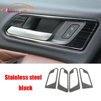 stainless steel car inner handle door bowl protector frame sticker for great wall cannon gwm poer ute 2021 2022 accessories