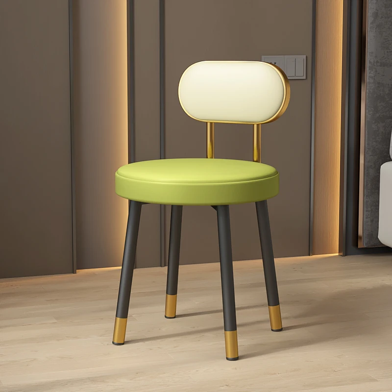 

Adults Nordic Stool Chair Makeup Organizer Bar Portable Stool Ottomans Leather Entrance Tabourets De Bar Hallway Furniture