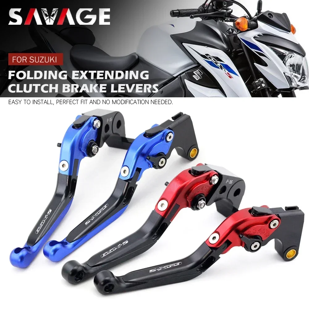 

Складные тормозные рычаги сцепления для SUZUKI GSXS 2022/750/950/F 2015-1000, выдвижная ручка для мотоцикла GSXS1000 GSXS750