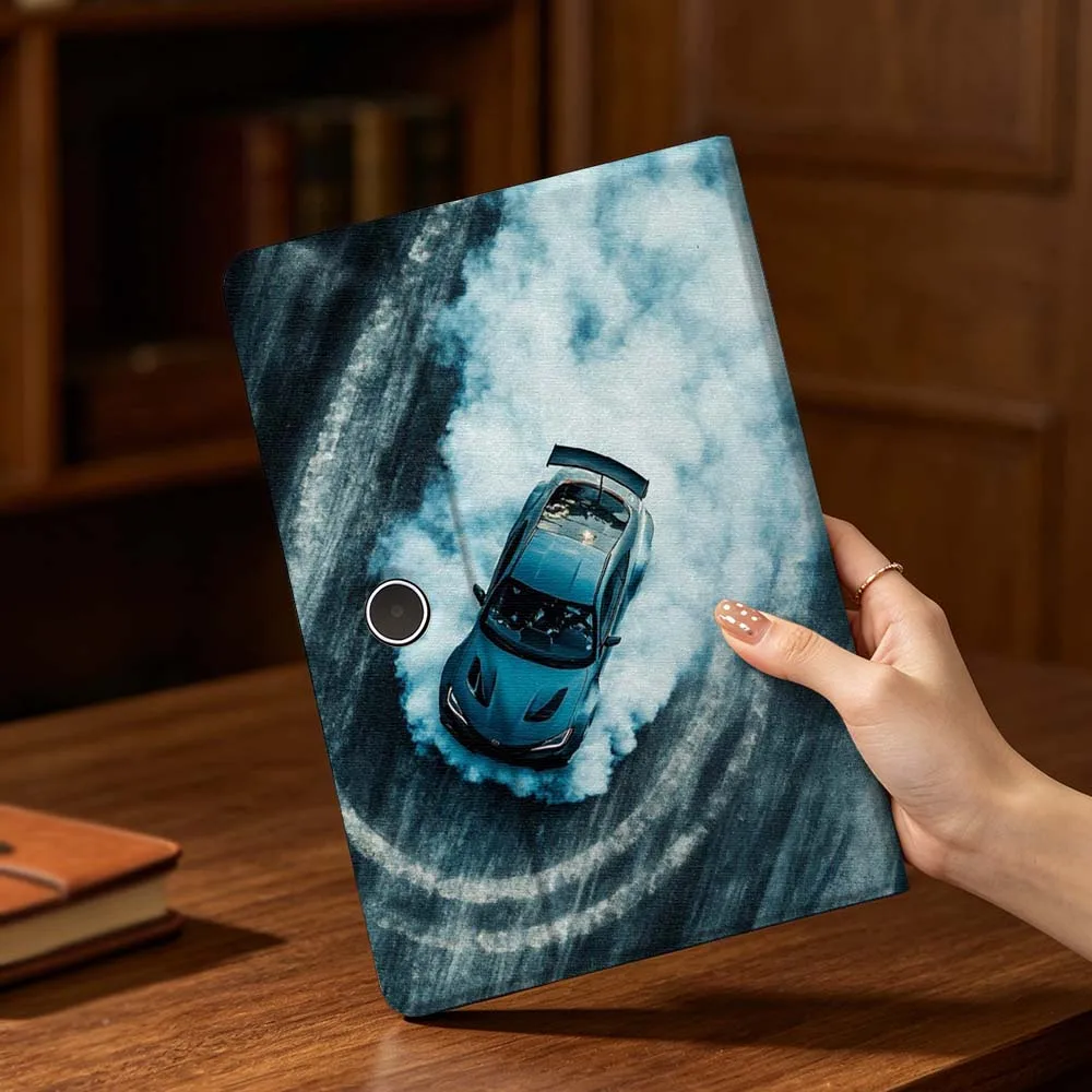 Фото Чехол для планшетов Drift Car Smoke Soft для OPPO VIVO IQOO OnePlus Realme Pad 3 Pro 13 12.1 11.61 11.4 10.36 11 дюймов №2