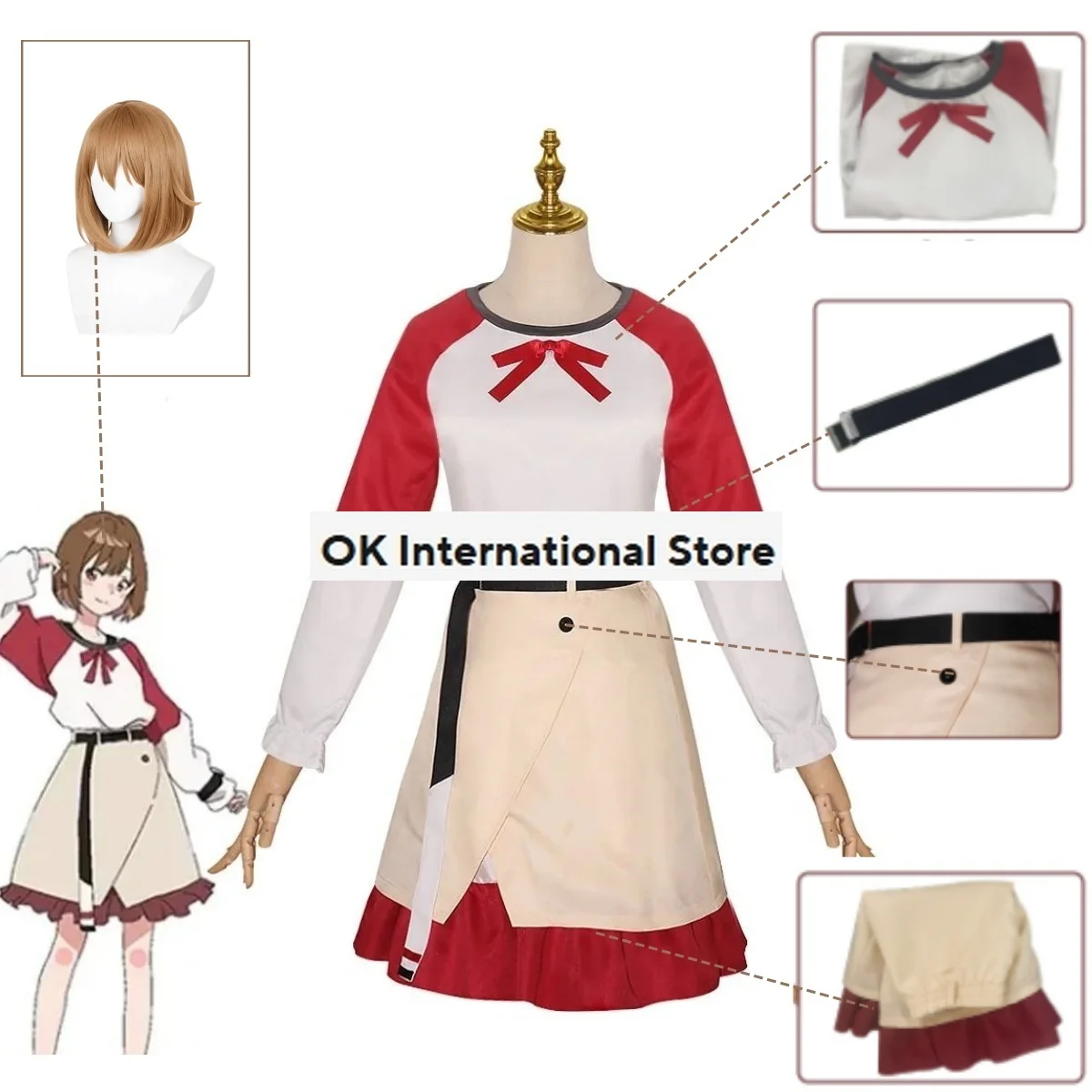 Kouzuki косплей костюм парик аниме Медуза плавать Косплей Ночной Маскировка Женская