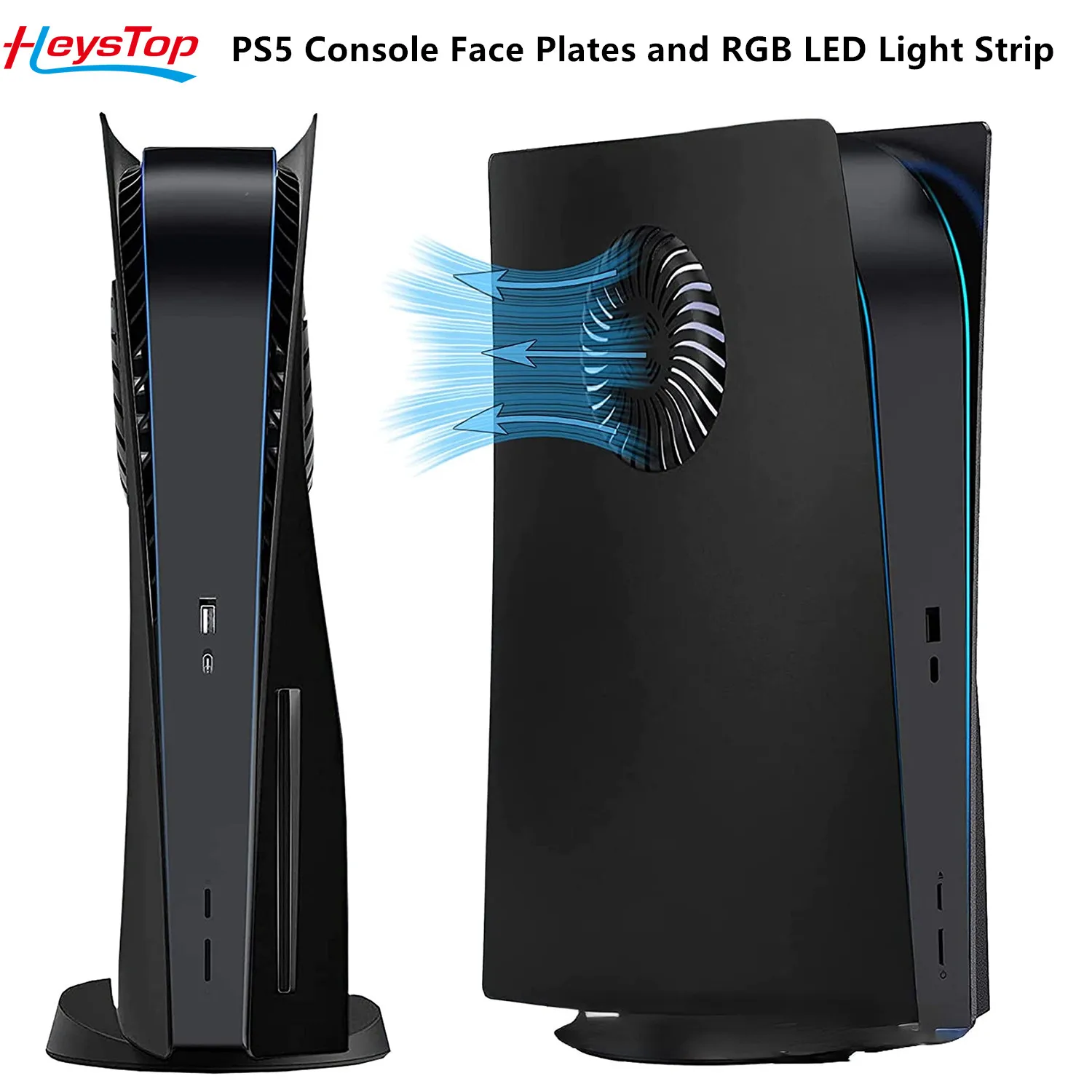 

Лицевая панель консоли HEYSTOP PS5, аксессуары для Playstation 5 с вентиляционными отверстиями, противоударный чехол