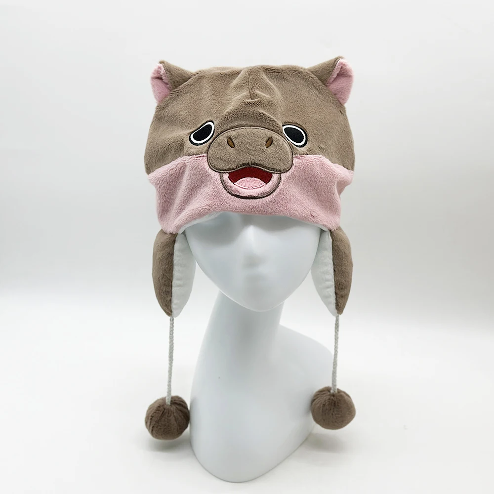 Рождественский стиль Moo Deng Бегемот Плюшевая прыгающая свинья в рождественской