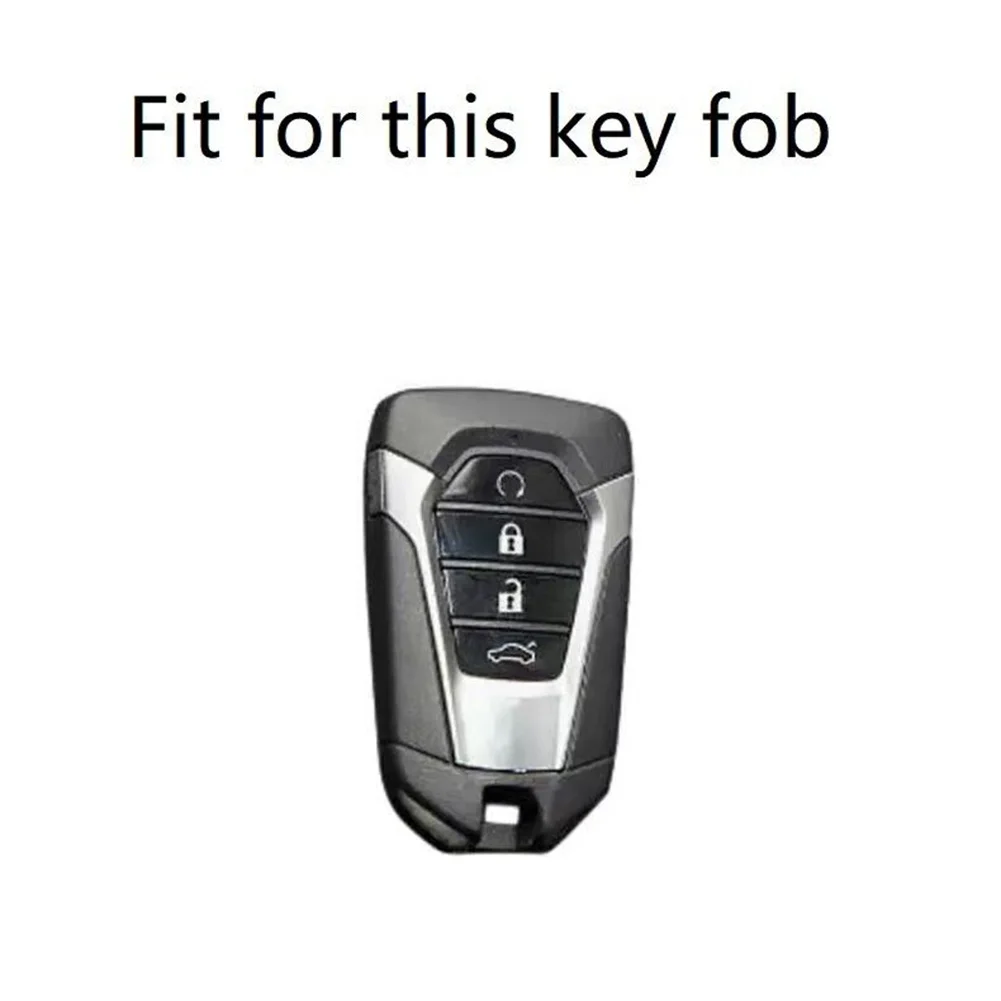 1x чехол для автомобильного ключа стильный черный кожаный ключей ISUZU D MAX MU X MUX 4