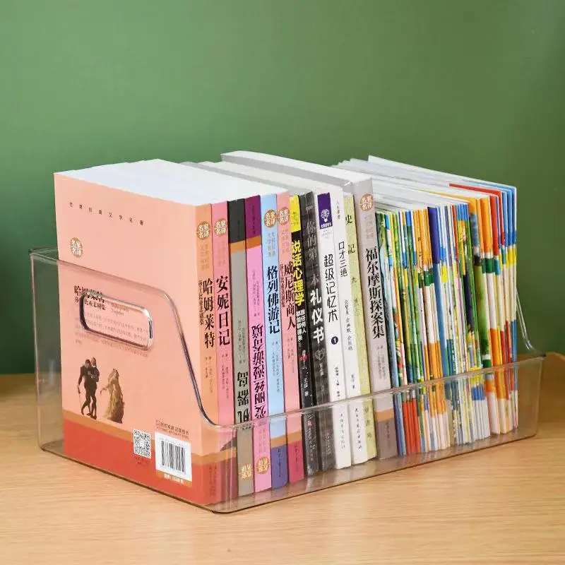 

Портативный прозрачный Настольный книжный шкаф, вспомогательное хранилище, передний книжный шкаф, многофункциональный органайзер, книжная полка для комнаты, мебель