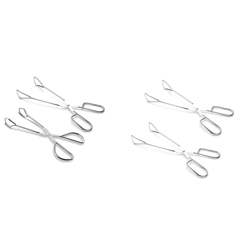 Promotion! Pastry Cake Bread Clamp Grilled Food Roast Clip Kitchen Tongs Stainless Steel Cooking Buffet Picnic BBQ Pliers |