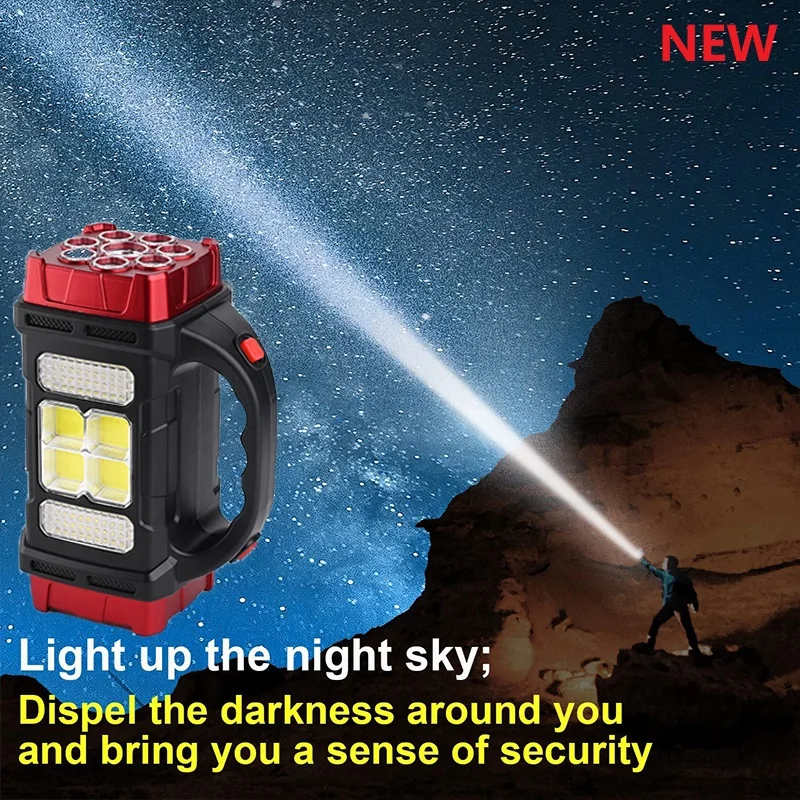 

Суперъяркие тактические фонарики COB с фокусировкой, мужские перезаряжаемые фонарики High Lu, рождественские чулки, отличный подарок для мужчи...