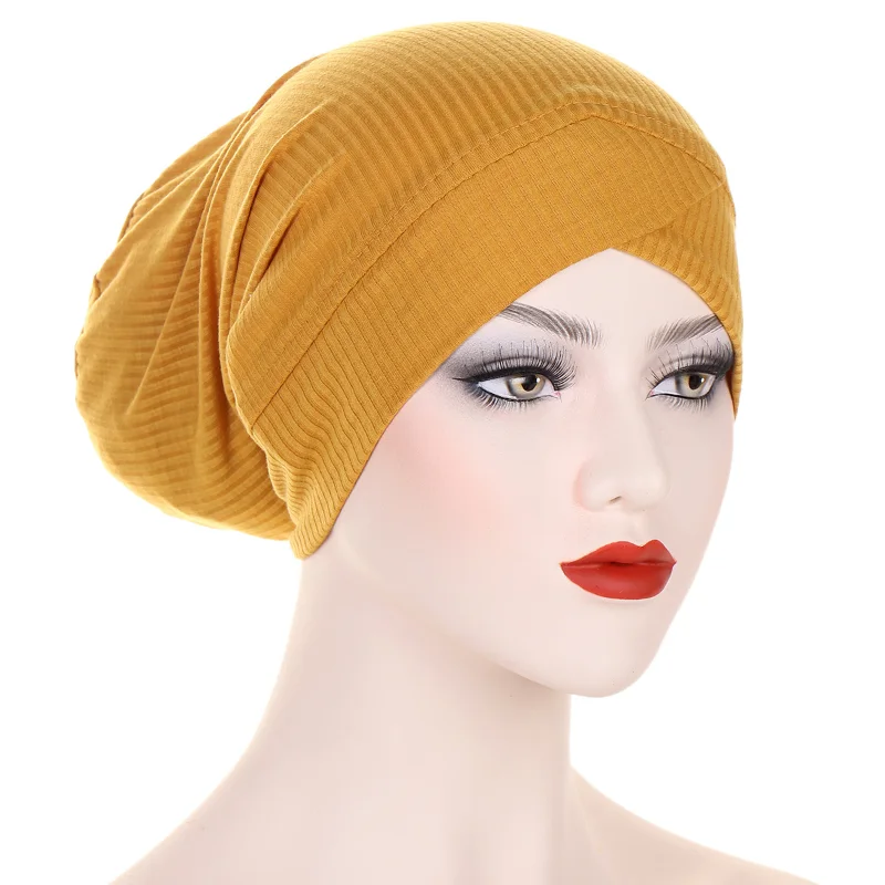 

KepaHoo Stretchy Crisscrossed Jersey Inner Hijab Hat Muslim Underscarf Turban Bonnet Islamic Inner Scarf Headband Caps Head Wrap