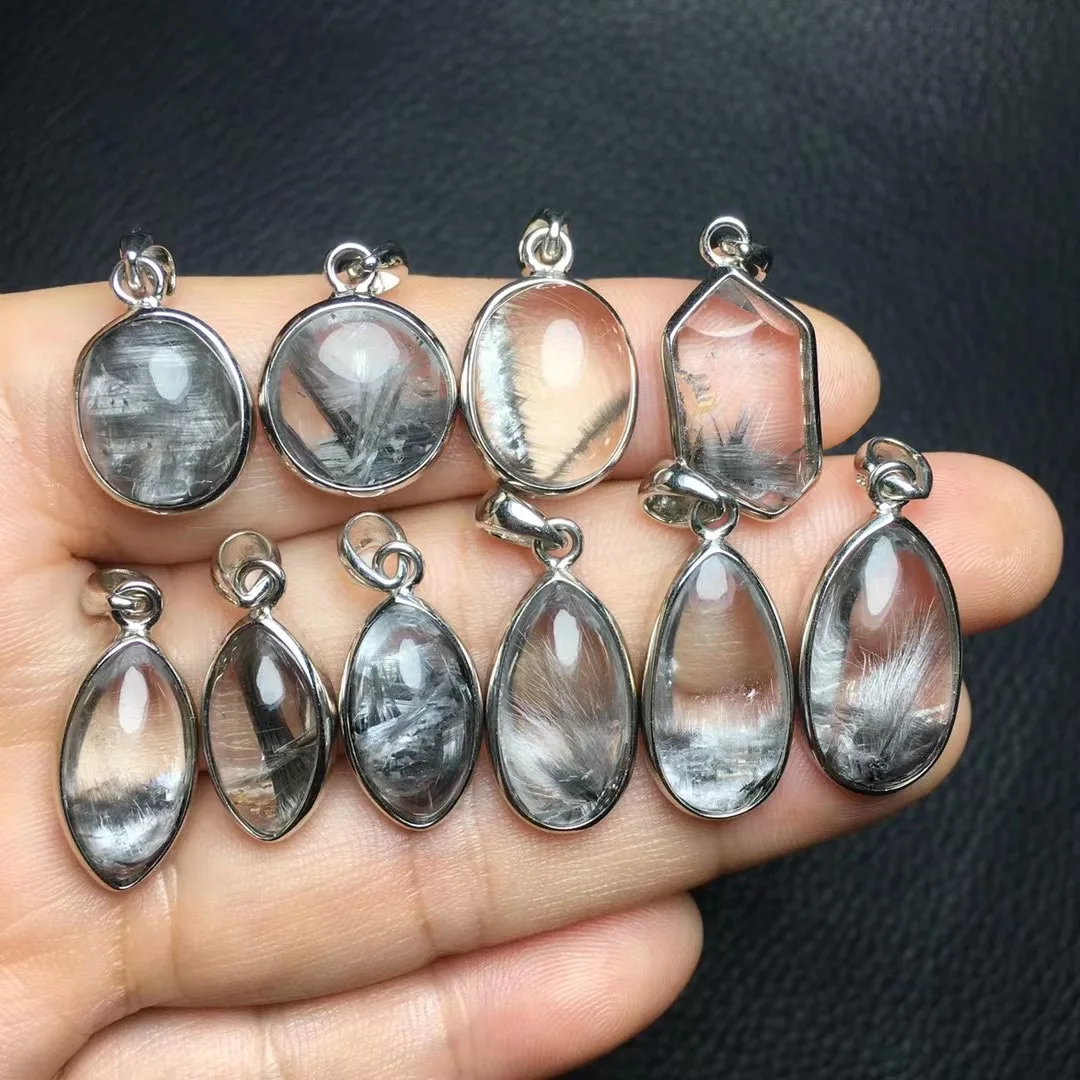 

1 шт. Fengbaowu натуральный Серебряный рутилированный кварц, капля воды, круглый кабошон, подвеска, искусственный Серебряный Кристалл, лечебный камень, подарок