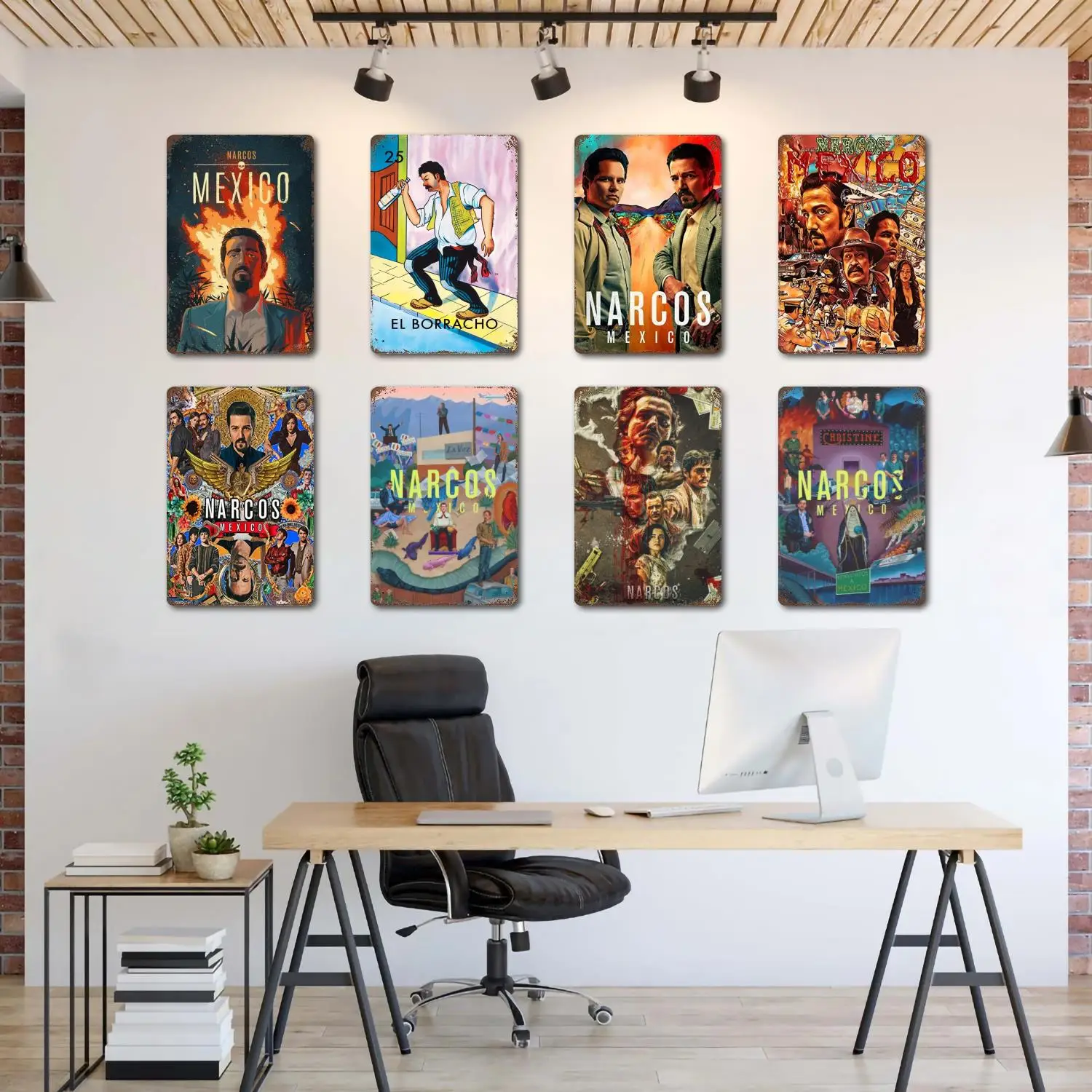 

Мексиканский ТВ-постер narcos, металлические знаки, металлические знаки, капитан, металлический постер, декор для бара, паба, клуба, украшение д...