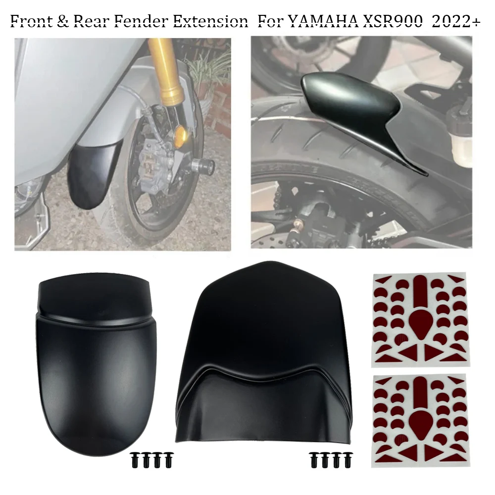

Motorcycle Accessories For 2022 2023 Yamaha XSR900 XSR 900 Mudguard Extender Front Rear Fender Extension Wheel Hugger Protector