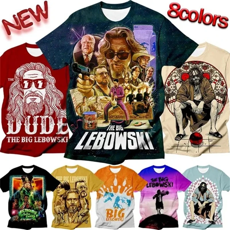 

The Big Lebowski 3d Printed T-shirt Street Fashion Funny Trend Men's Cool Hip-hop Harajuku Cheap T Shirt Tops Washed Graphic Tee