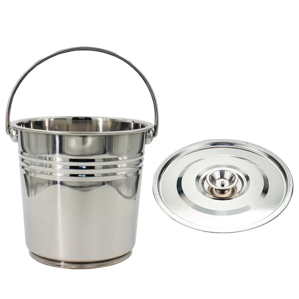 

Compost Bin Stainless Steel Compost Bucket Kitchen Countertop Odorless Compost Pail with Lid Waste Container with Carrying