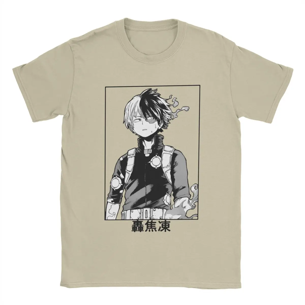 

Men's Shoto Todoroki My Hero Academia T Shirt Anime 100% Cotton Tops Fun Short Sleeve Crewneck Tee Shirt New Arrival T-Shirt