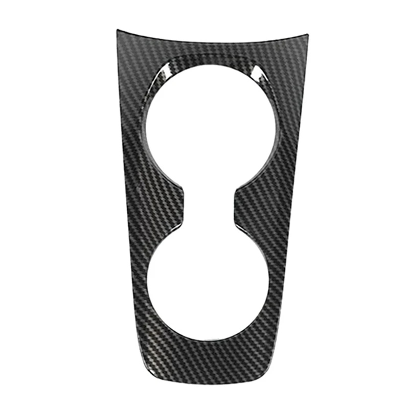 

Carbon Fiber Center Console Trim Stickers Cup Holder Panel For Chevrolet Camaro 2010-2015