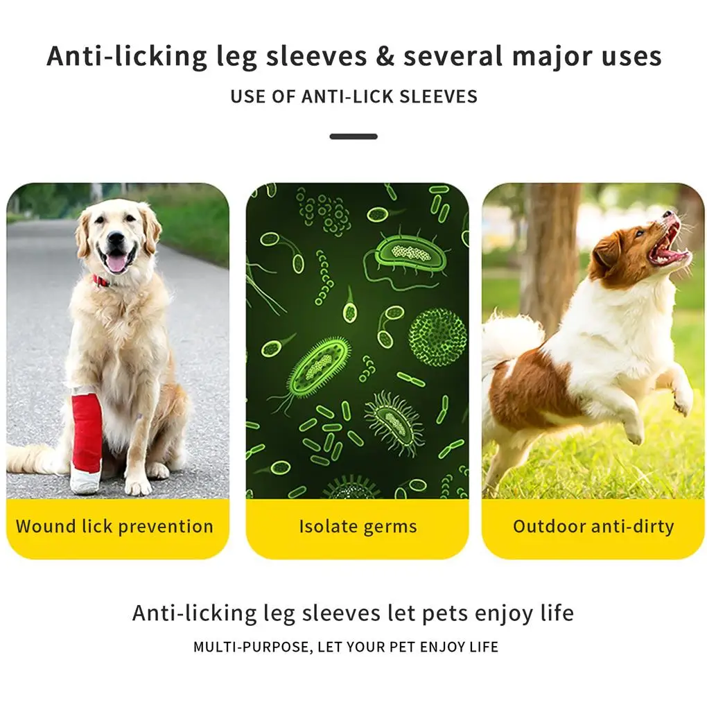 

Dog Anti-lick Leg Sleeve Elbow Brace Recovery Support Pad Protector