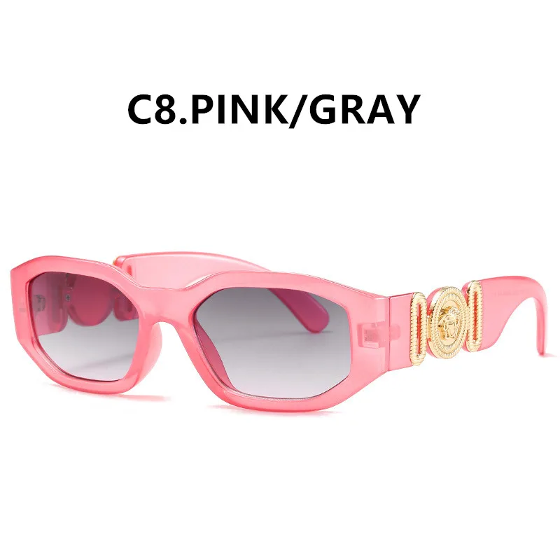 New Retro extravagant Cat eye Frame Sunglasses Brand Designer Fashion Female Ins Popular Colorful Square EyewearUV400 |