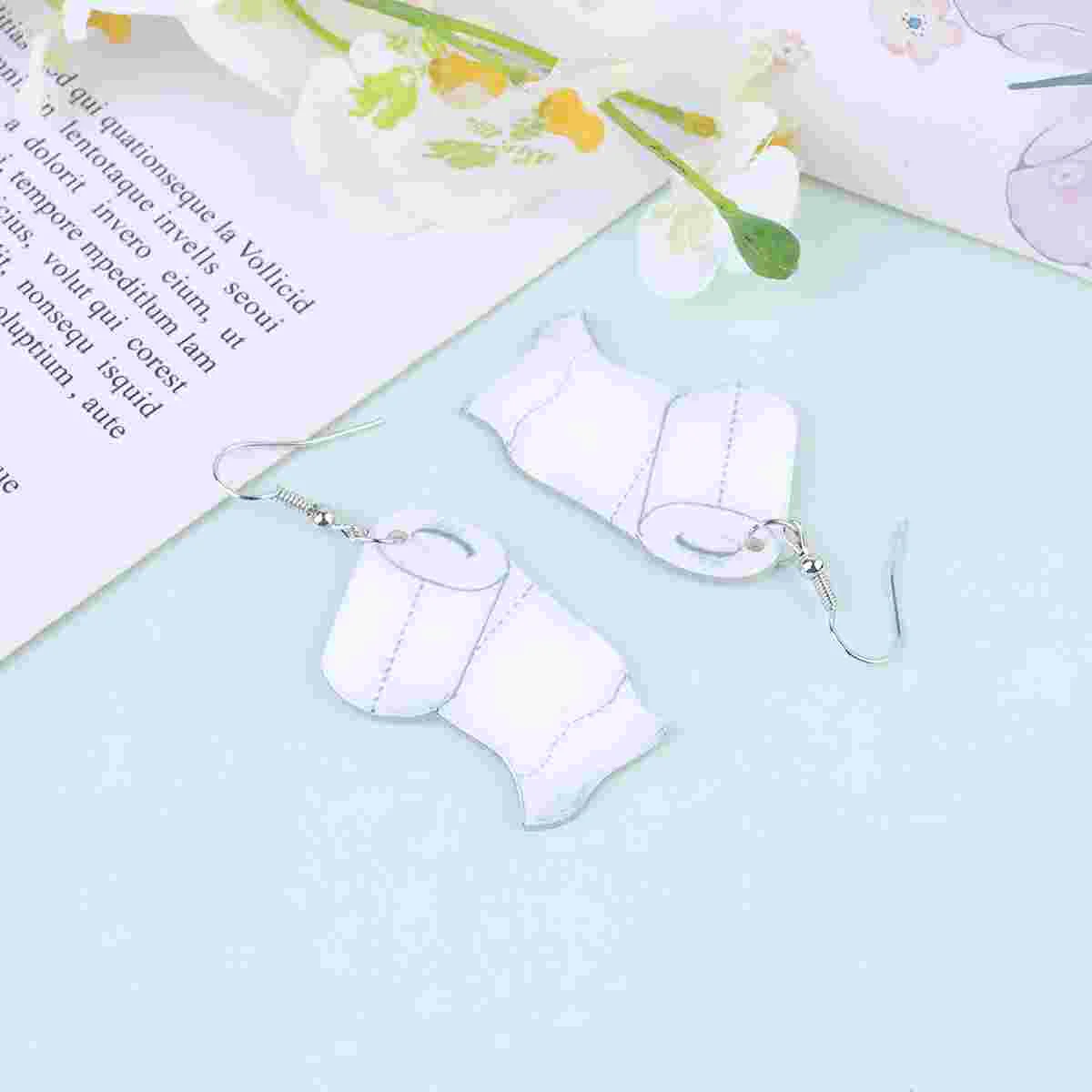 

Earrings Dropdangle Gift Unique Friends Surprises Jewelry Earring Fashion Woman Hook Cuff Ear Hoop Stud Towel Paper Funny Women