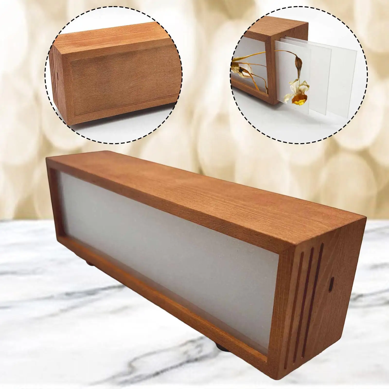 

Деревянная светодиодная фоторамка Shadow Box