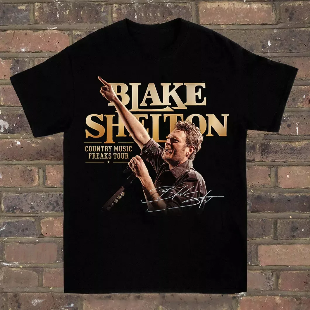 Новая горячая рубашка Blake Shelton Tour черная хлопковая всех размеров унисекс PP489