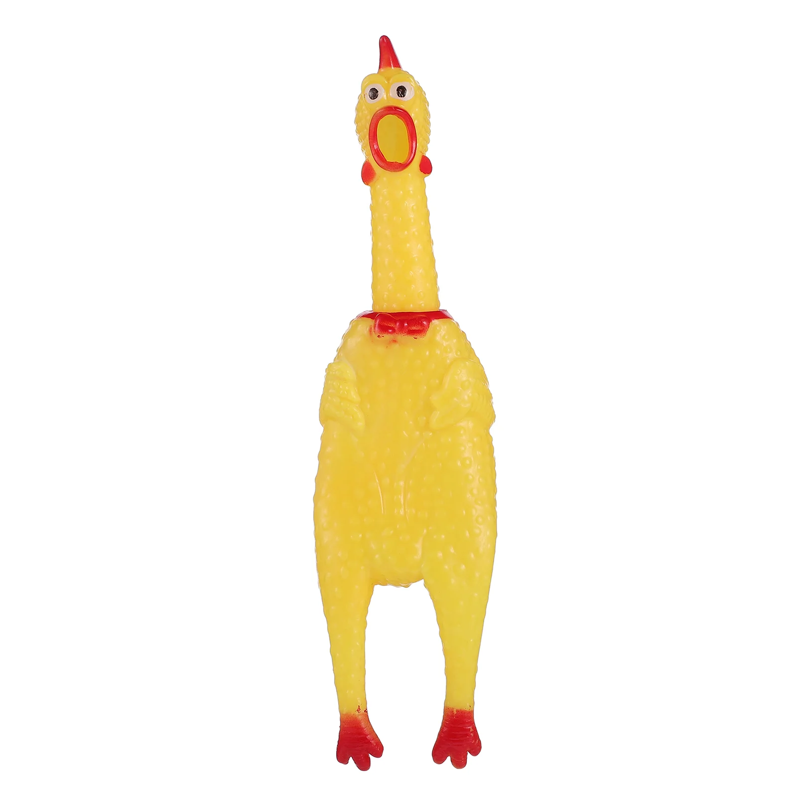 

Party Favor Bouncy Toy Rubber Squeez Chicken Squeaky Toys Yellow Stuffed Animals Prank Pooter Novelty