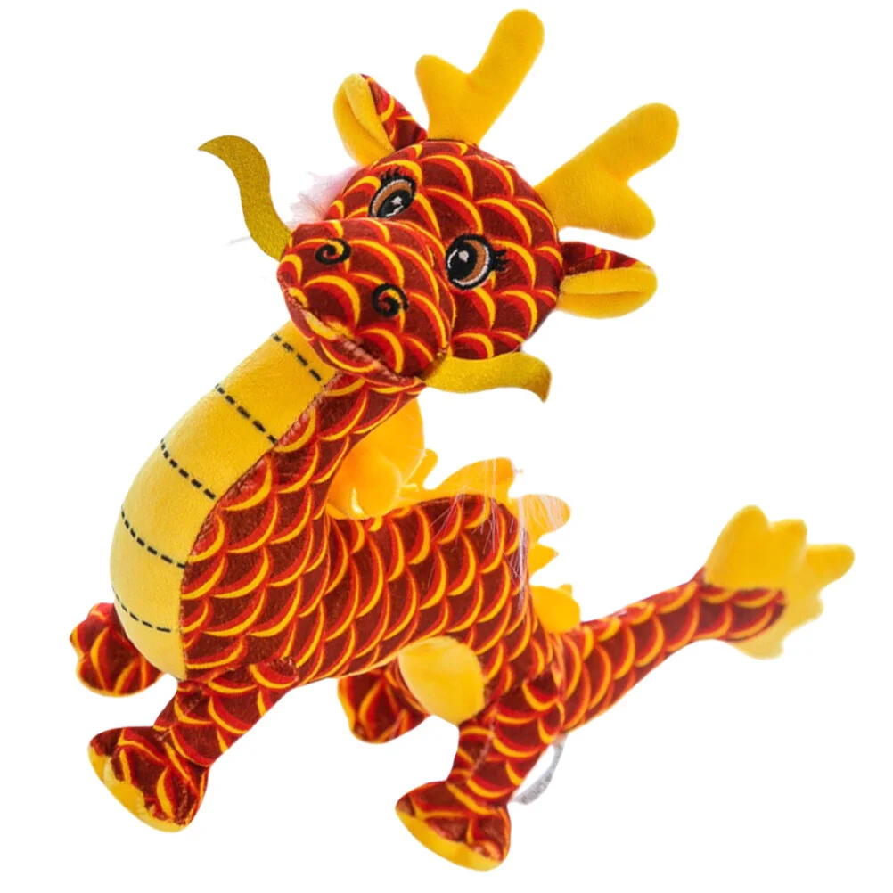 

Ornaments Dragon Stuffed Animal Plush Adorable Small Desktop Decorative Chinese