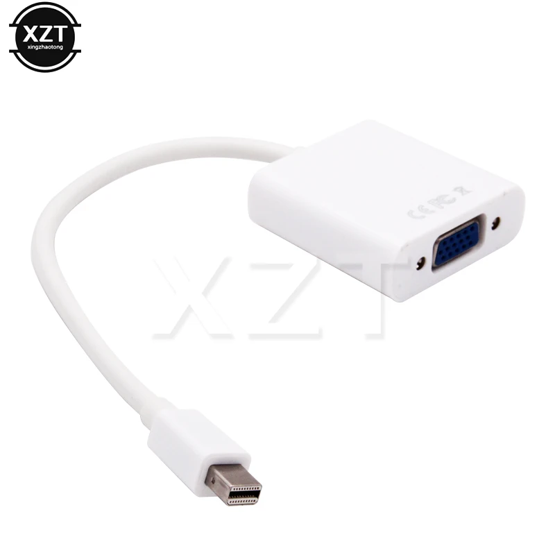 

For MacBook Air Pro iMac Mac Mini Thunderbolt Mini DisplayPort Display Port Mini DP To VGA Cable Adapter 1080P for HDTV Monitor