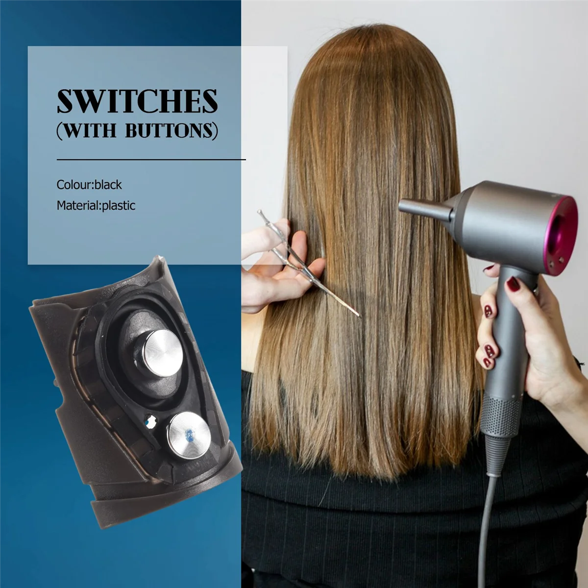 Для Dyson сверхзвукового фена HD01/HD02/HD03 универсальный выключатель питания кнопка