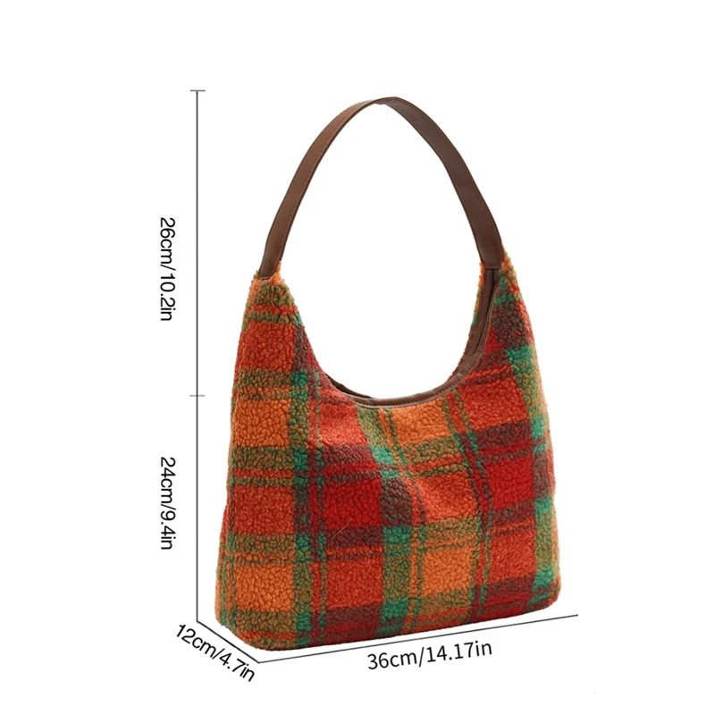 Модная классическая Универсальная Женская панельная Сумка-тоут из шерстяной