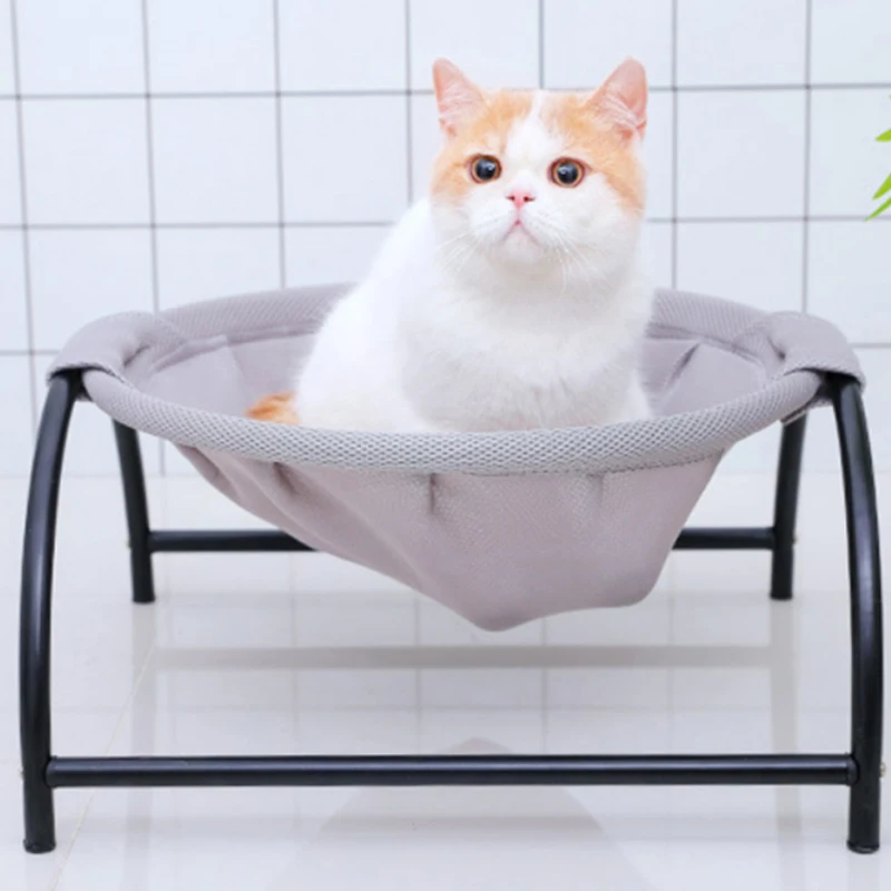 

Cat Bed Dog Bed Free-Standing Frame Breathable Pet Hammock Cat And Dog Kennel Pad Hanging Removable And Washable Cat Hammock