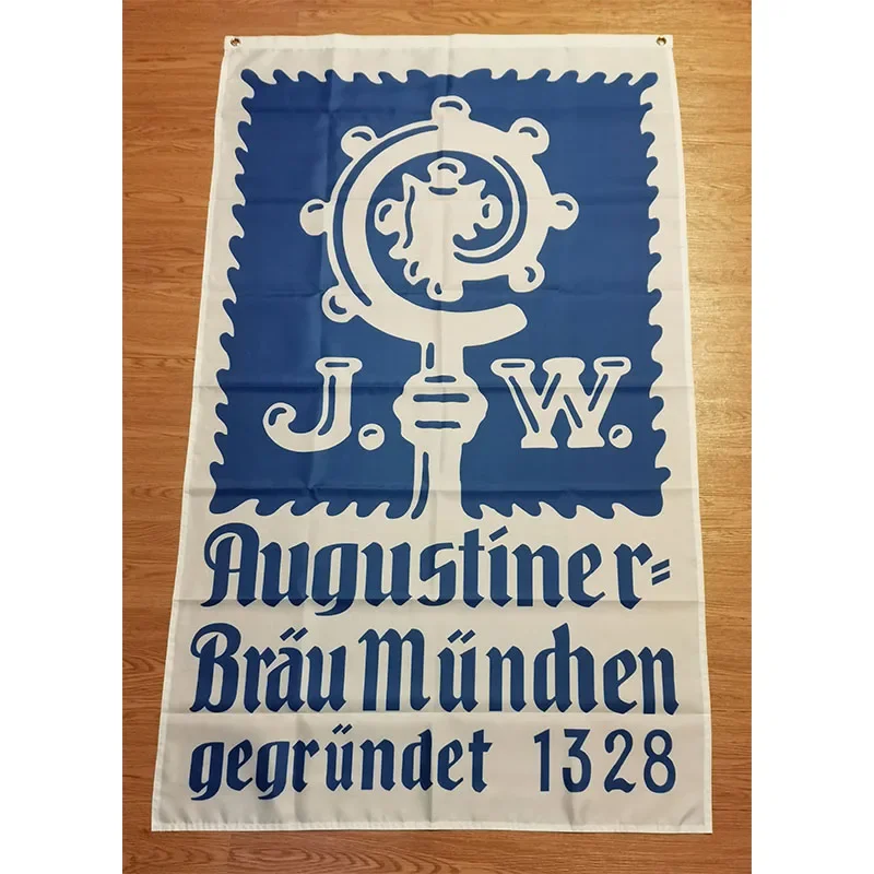 Пивной флаг Augustiner Brau Munchen размер 3 фута * 5 футов (90*150 см) рождественские украшения