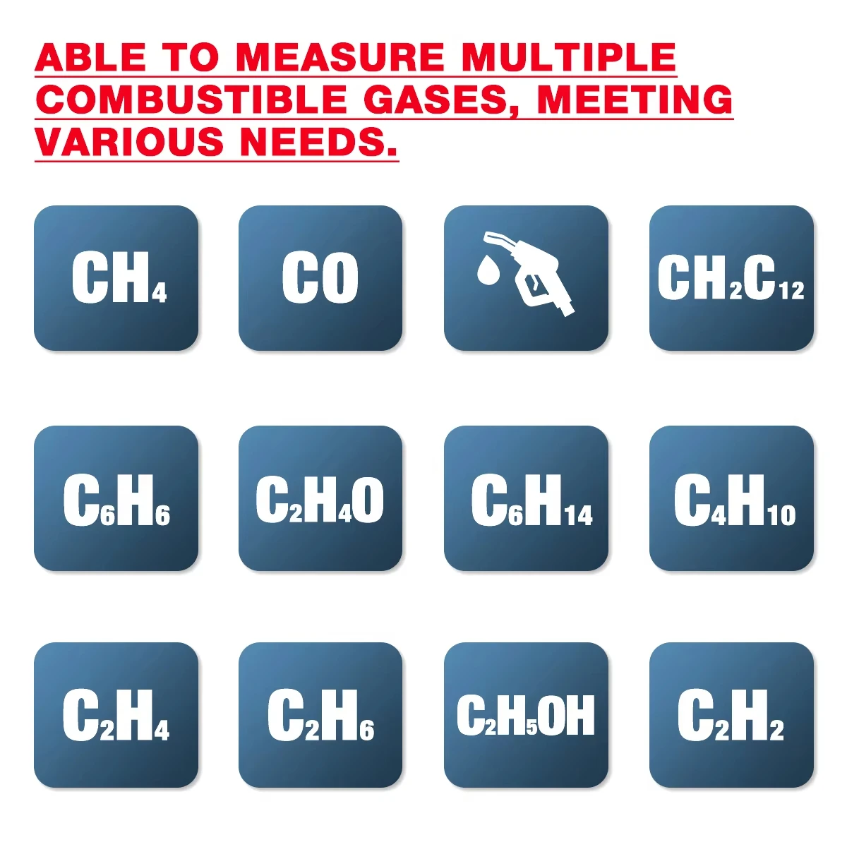 HABOTEST HT58Pro Детектор горючих газов со звуковой и световой сигнализацией 0-9999 ppm