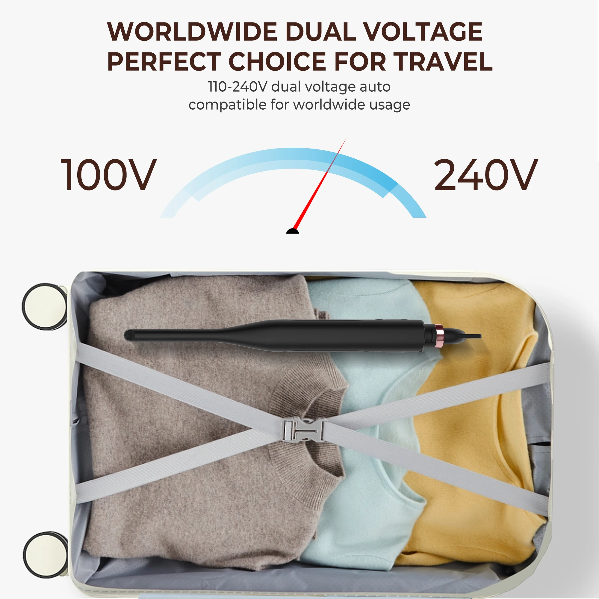 Небольшой утюжок для волос керамический мини-выпрямитель бороды карандаш