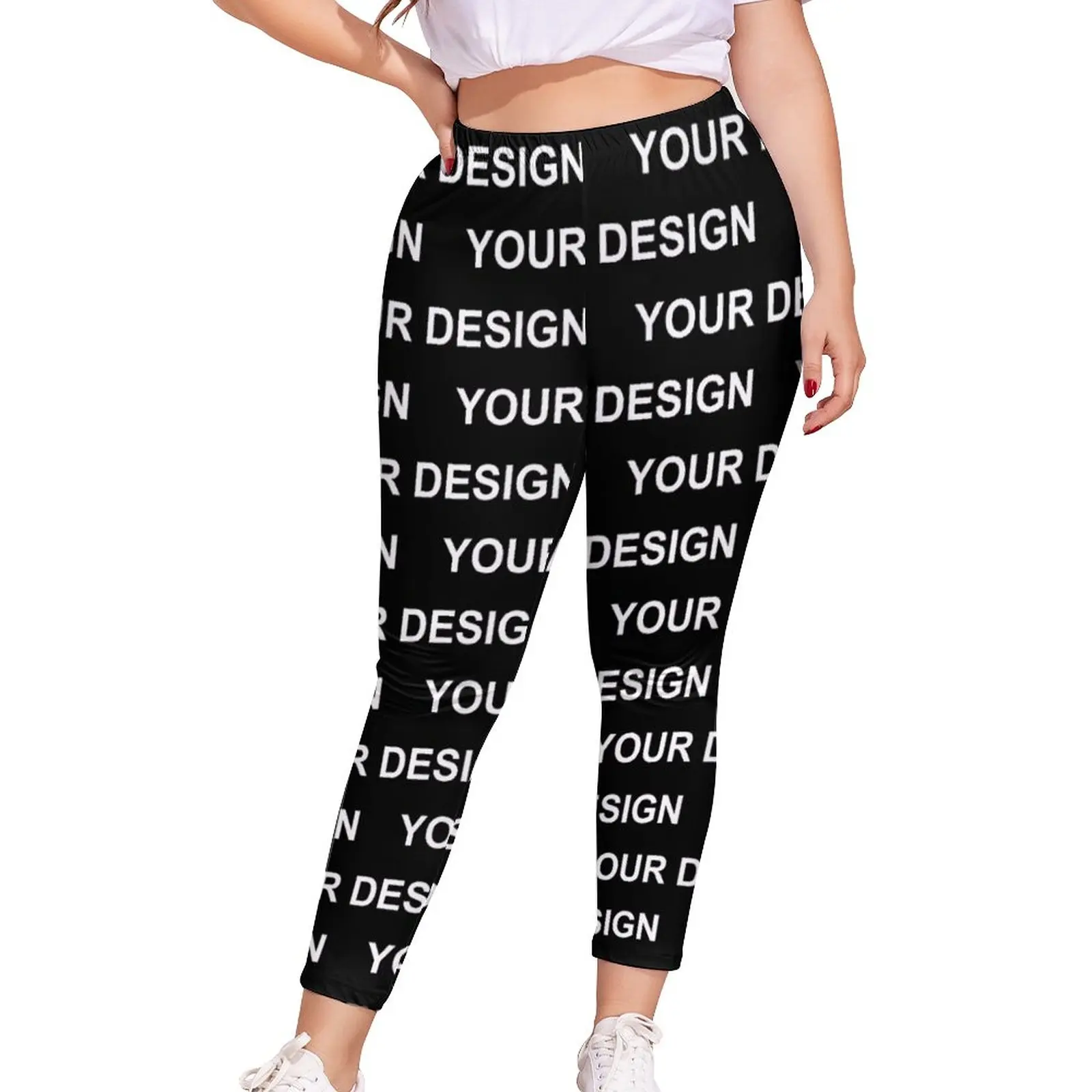 Add Design Customized Leggings Custom Made Your Image Fitness Graphic Leggins Women Push Up Fancy Pants Gift Idea