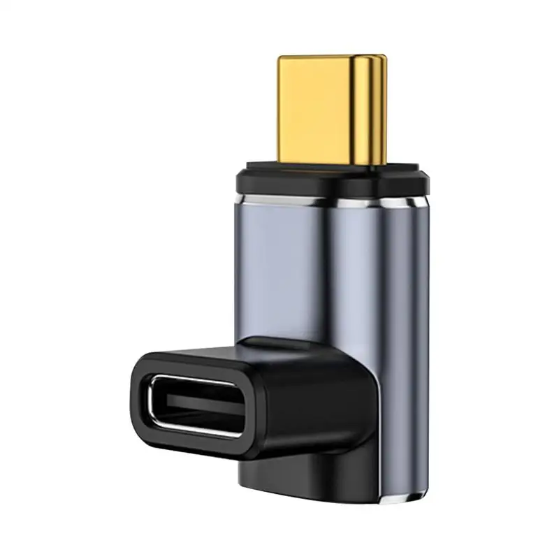 

Right Angle Type C Adapter L Shaped Type C Magnetic Connector 24PIN USB4.1 Fast Charge 40Gbp/s Fast Transfer For Type C Laptop
