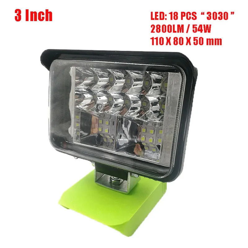 

LED Work Light For Dewalt 18V 20V Outdoor Tools Flashlight For Dewalt Li-ion Battery DCB183 DCB206 DCB609