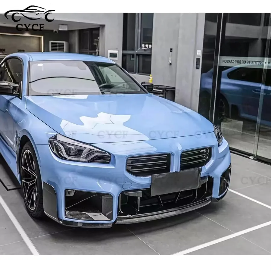Для BMW M2 G87 2022+ передний бампер из углеродного волокна крышка вентиляционного
