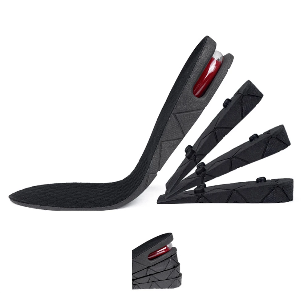 

3-7cm Universal Height Increased Shoes Insole Cushion Comfortable Heel Inserts Lift Pads Breathable Invisible Taller Support