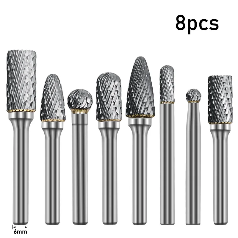 

Metal Woodworking Files Solid Tungsten Carbide Steel Rotary Burrs Set