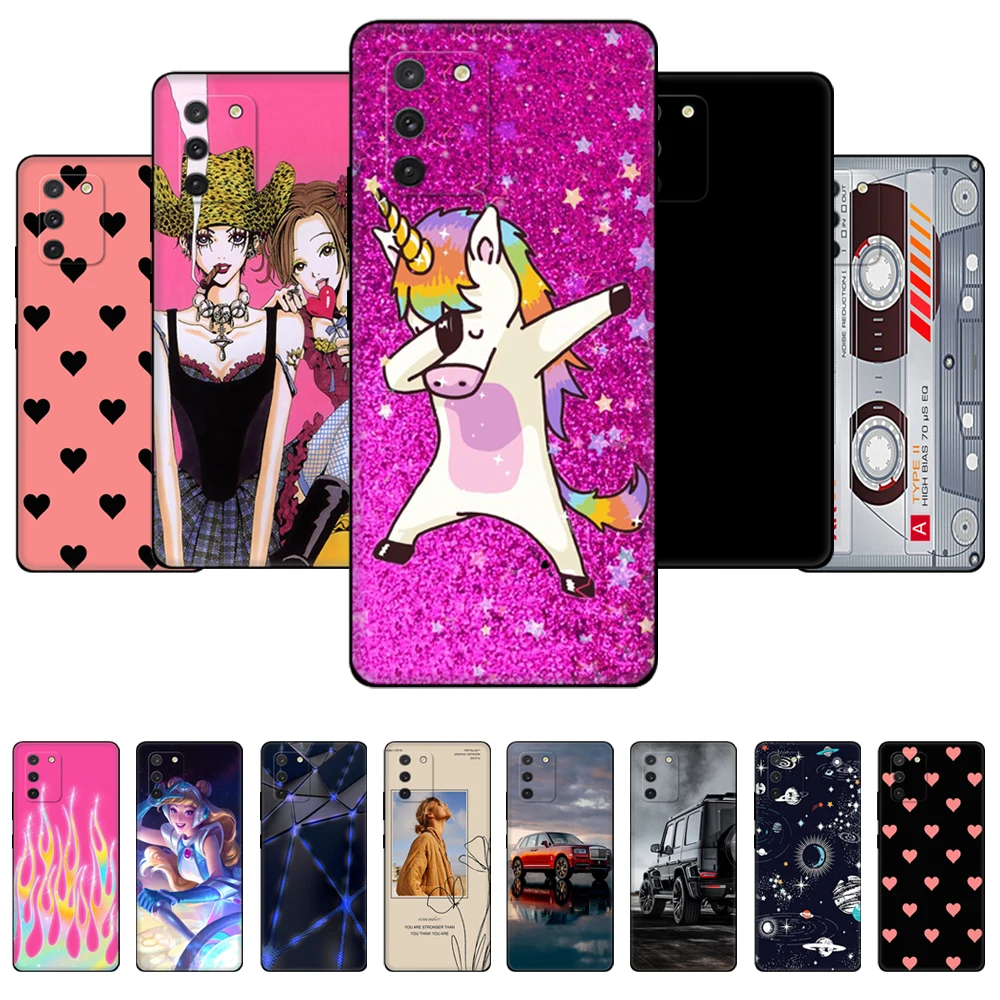 Чехол для Samsung Galaxy S10 Lite, силиконовый чехол, чехол для телефона Samsung SM-G770F, черный чехол из ТПУ, розовый чехол с аниме космическим автомобилем