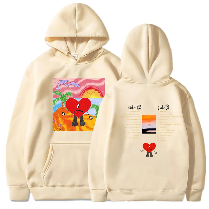 

Bad Bunny Hoodies Men/women UN VERANO SIN TI Music Album Hoody Fashion Harajuku Hip Hop Streetwear Women's Hoodies Sweatshirt