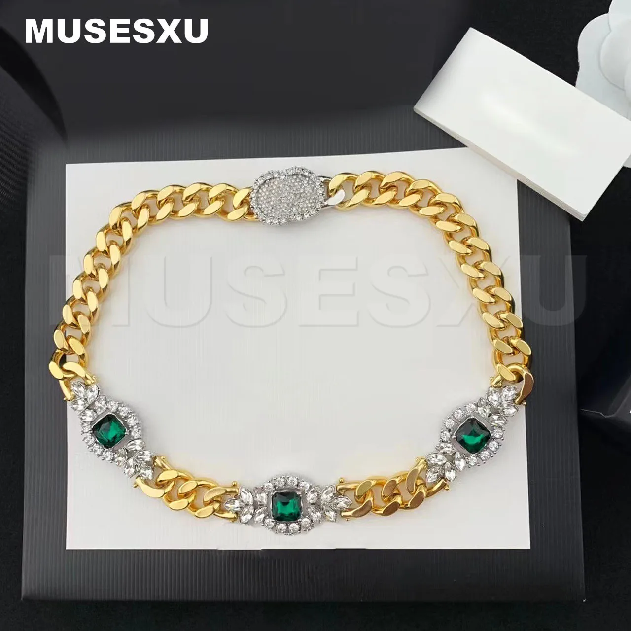 

Ювелирные изделия и аксессуары, роскошное ожерелье в стиле ретро с золотым черепом и жемчугом для женщин и мужчин, подарки Вечерние