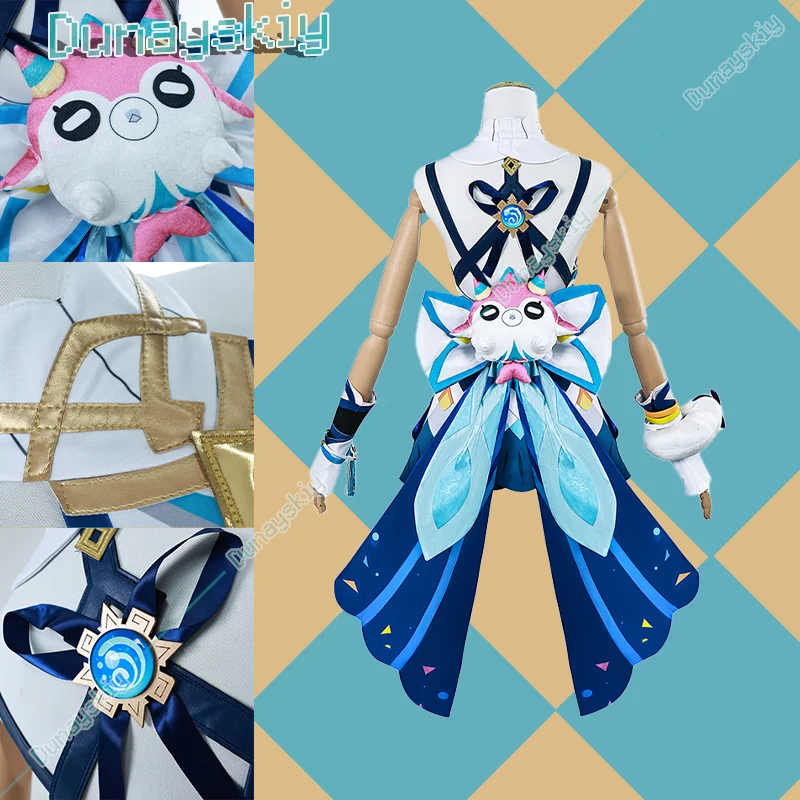 Muinaa Косплей Игра Genshinimpact Костюм Платье Парик Аниме Ролевые игры Карнавальные