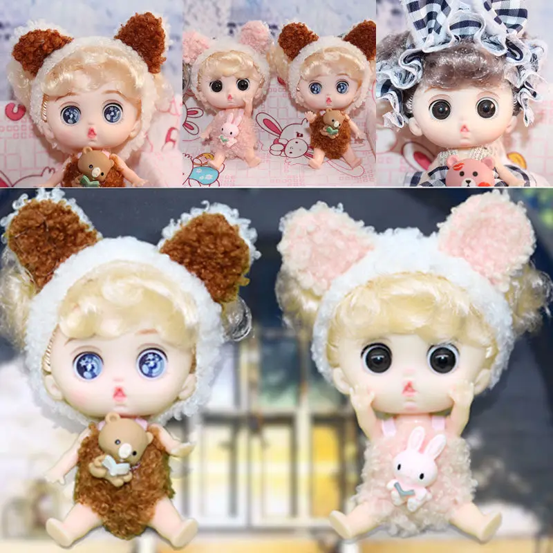 12 см карманная кукла с одеждой 3D Глаза милая брелком подвеска девушки игрушки